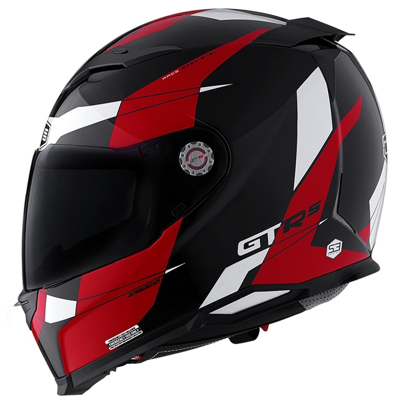 Motocyklová prilba CMS GTRS Speedster čierno-červeno-biela