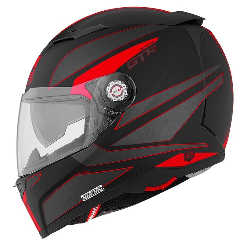 Prilba na motorku CMS GTR Spitfire červená