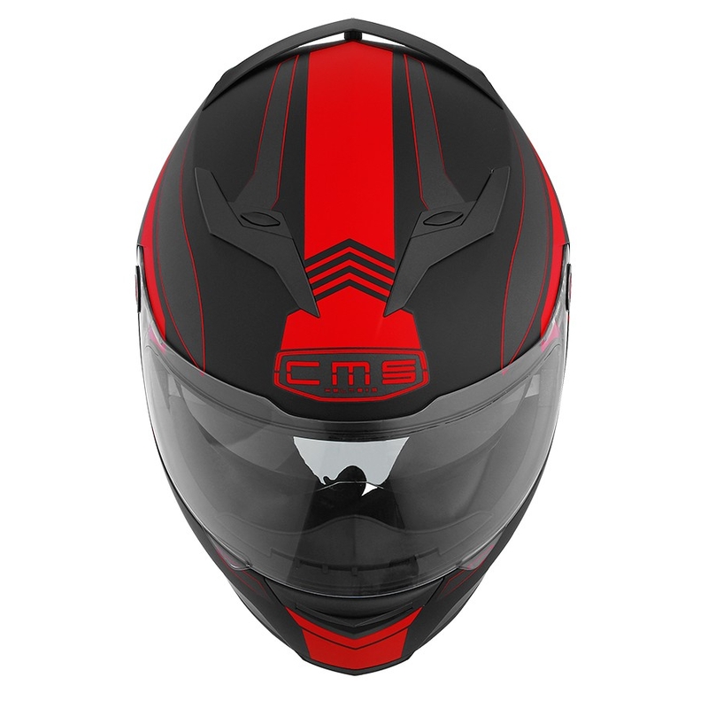 Prilba na motorku CMS GTR Spitfire červená