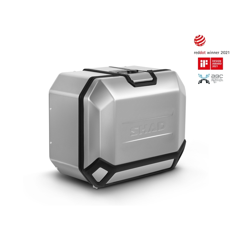Kompletná sada hliníkových kufrov SHAD TERRA, 55L vrchný kufor + 36L / 47L bočné kufre, vrátane montážnej sady a dosky SHAD BMW F 650 GS / F 700 GS/ F 800 GS (2008 - 2018)