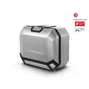 Kompletná sada hliníkových kufrov SHAD TERRA, 55L topcase + 36L / 36L bočné kufre, vrátane montážnej sady a dosky SHAD Moto Morini X-Cape 649