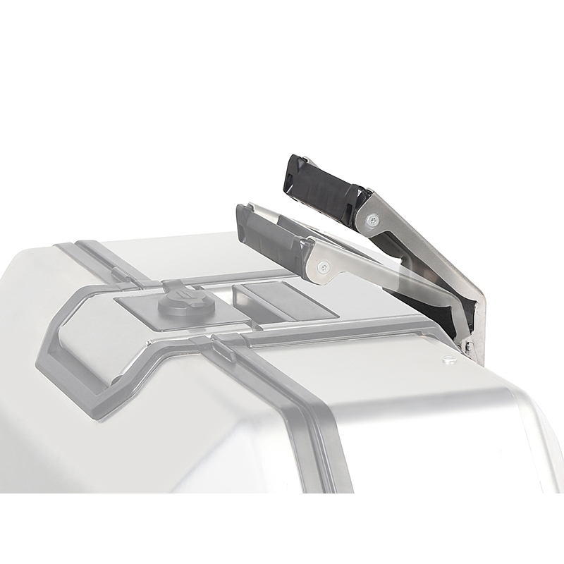 Kompletná sada hliníkových kufrov SHAD TERRA, 55L vrchný kufor + 36L / 47L bočné kufre, vrátane montážnej sady a dosky SHAD Aprilia Tuareg 660