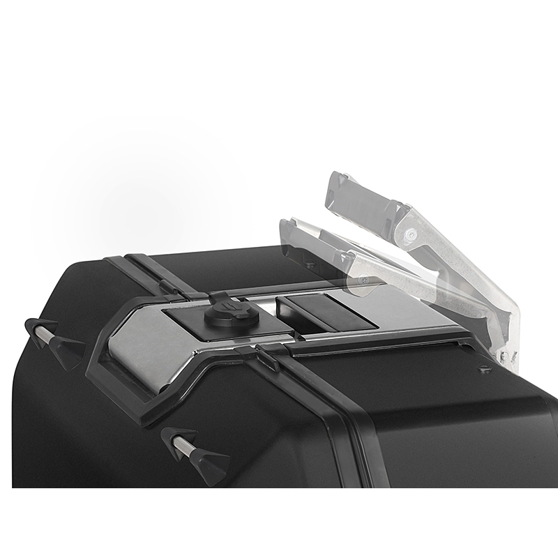 Kompletná sada hliníkových kufrov SHAD TERRA BLACK, 55L topcase + 36L / 47L bočné kufre, vrátane montážnej sady a dosky SHAD CF Moto 800MT