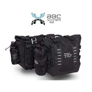 Kompletná sada sedlových brašní SHAD TERRA TR40 adventure a hliníkového kufra SHAD TERRA BLACK 37L vrátane montážnej sady SHAD Voge 500DS / 500DSX