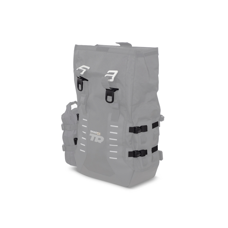 Kompletná sada sedlových brašní SHAD TERRA TR40 adventure a hliníkového vrchného kufra SHAD TERRA BLACK 48L vrátane montážnej sady SHAD HONDA CRF 1000 Africa Twin