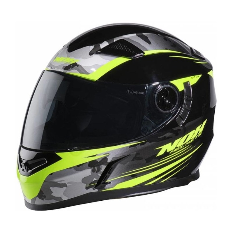 Integrálna prilba na motocykel NOX N917 Side čierno-fluorescenčno-žltá-camo