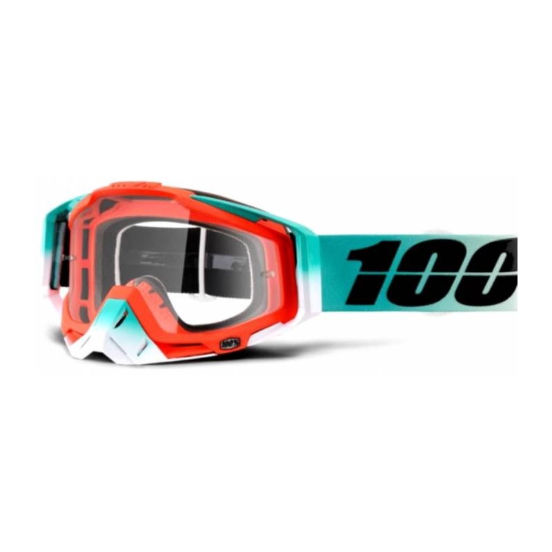 Okuliare 100 % Racecraft Cubico (číre plexisklo)