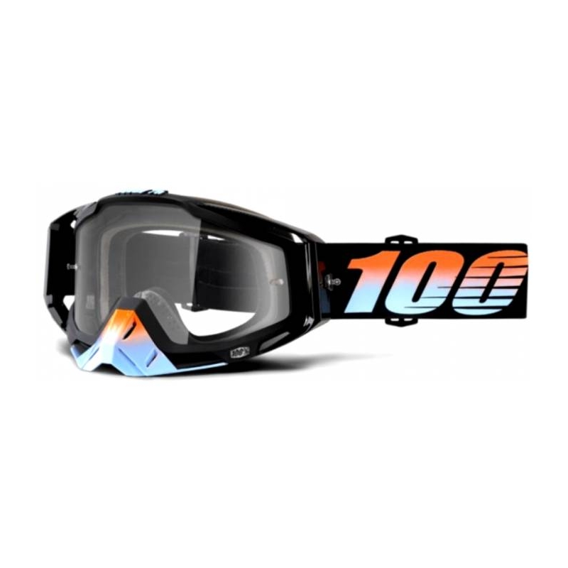 Okuliare 100 % Racecraft Starlight čiernej (číre plexisklo)