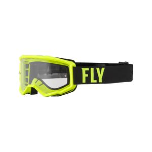 Motokrosové okuliare FLY Racing Focus fluo žlto-čierne (číre plexi)