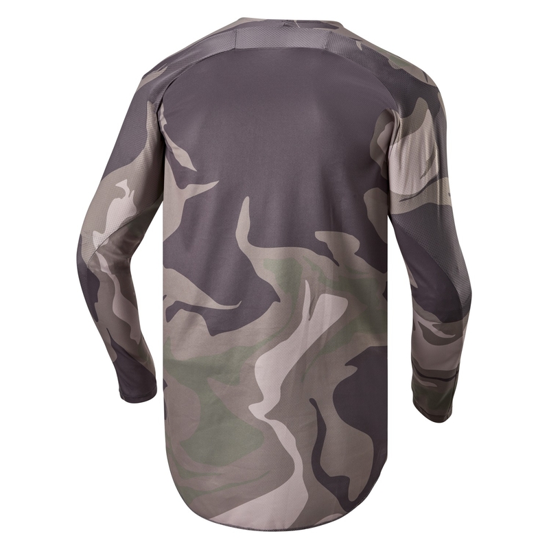 Motokrosový dres Alpinestars Racer Tactical zelená camo-hnedý