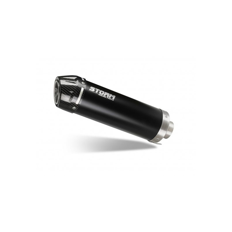 Výfuk kompletný 1x1 STORM GP Black with carbon cap