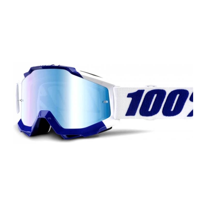 Okuliare 100 % Accura Calgary (modré chróm plexisklo + číre plexisklo s kolíkmi na strhávačky)