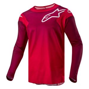 Motokrosový dres Alpinestars Racer Hoen červeno-karmínový