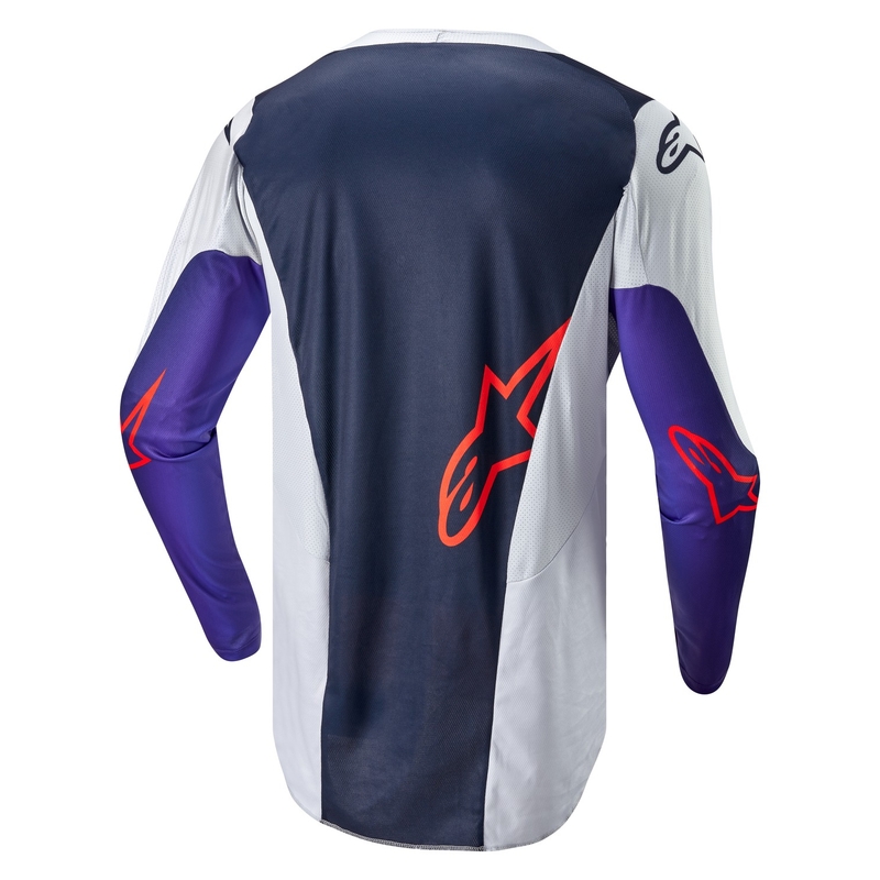 Motokrosový dres Alpinestars Racer Hoen šedo-modro-oranžový