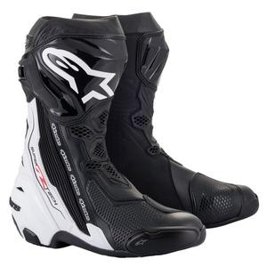 Topánky na motorku Alpinestars Supertech R 2024 čierno-biele