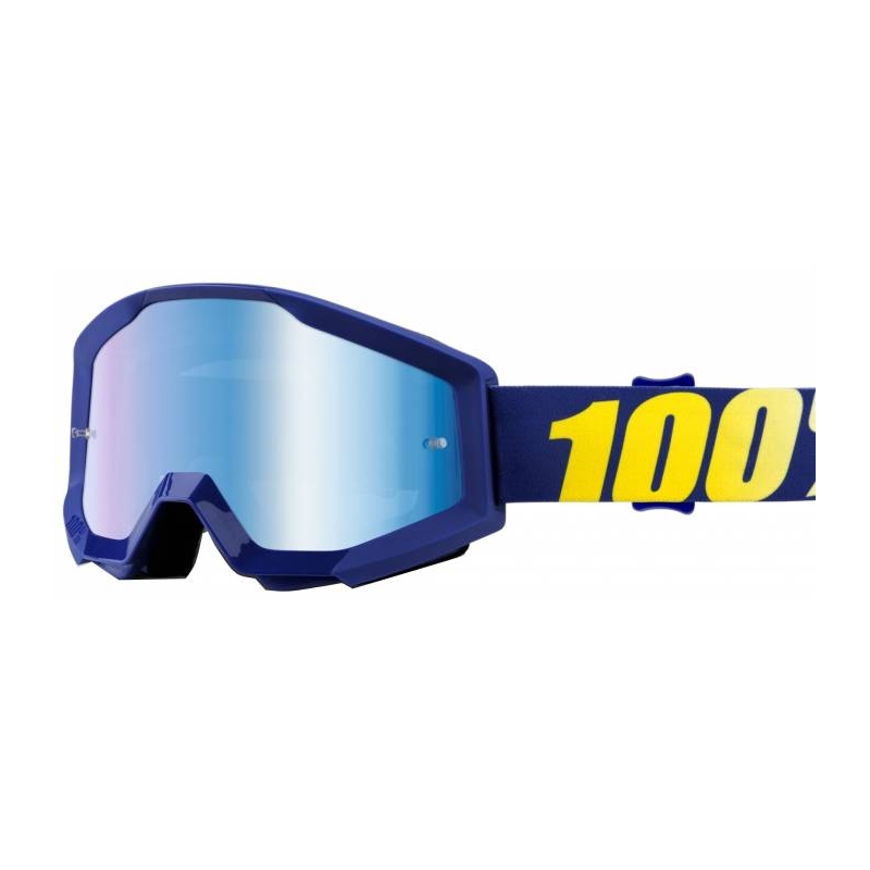 Okuliare 100 % Strata Hope (modré chróm plexisklo s kolíkmi pre strhávačky)