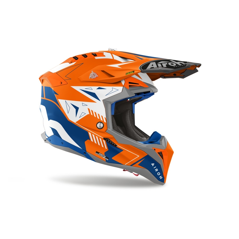 Motokrosová prilba Airoh Aviator 3 Spin fluo oranžová matná