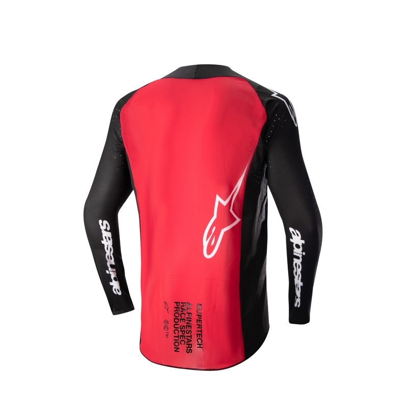 Motokrosový dres Alpinestars Supertech Ward 2024 čierno-červeno-biely