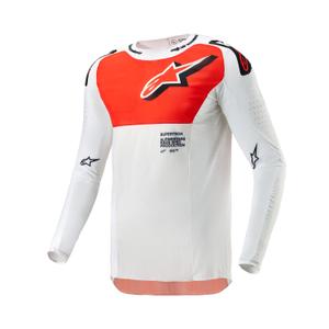 Motokrosový dres Alpinestars Supertech Ward 2024 bielo-oranžový