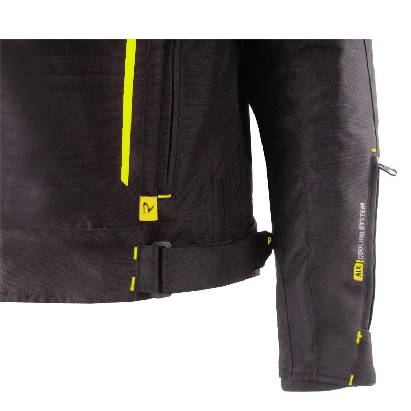 Bunda na motorku Street Racer Flex EVO čierno-fluo žltá