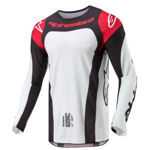 Motokrosový dres Alpinestars Techstar Ocuri červeno-bielo-čierny