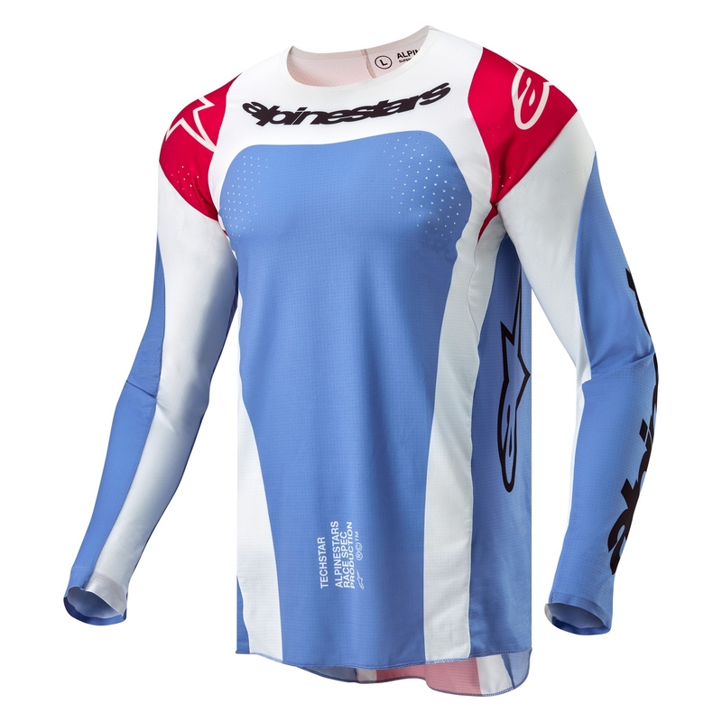 Motokrosový dres Alpinestars Techstar Ocuri modro-bielo-červený