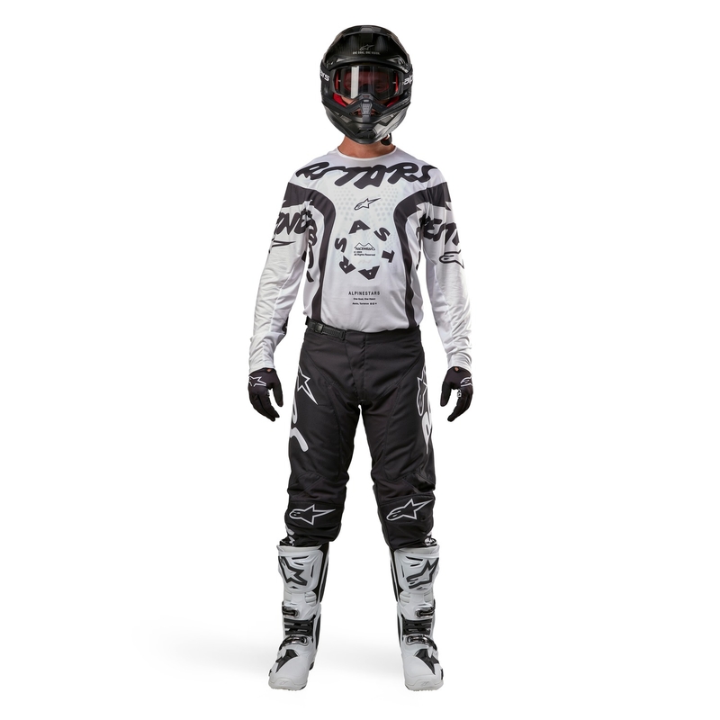 Motokrosový dres Alpinestars Racer Hana bielo-čierny