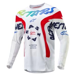 Motokrosový dres Alpinestars Racer Hana 2024 bielo-farebný