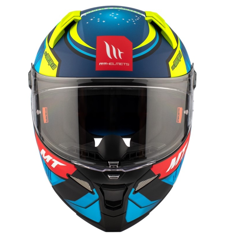 Integrálna prilba na motocykel MT Revenge 2 S Moreira A7 modro-zelená