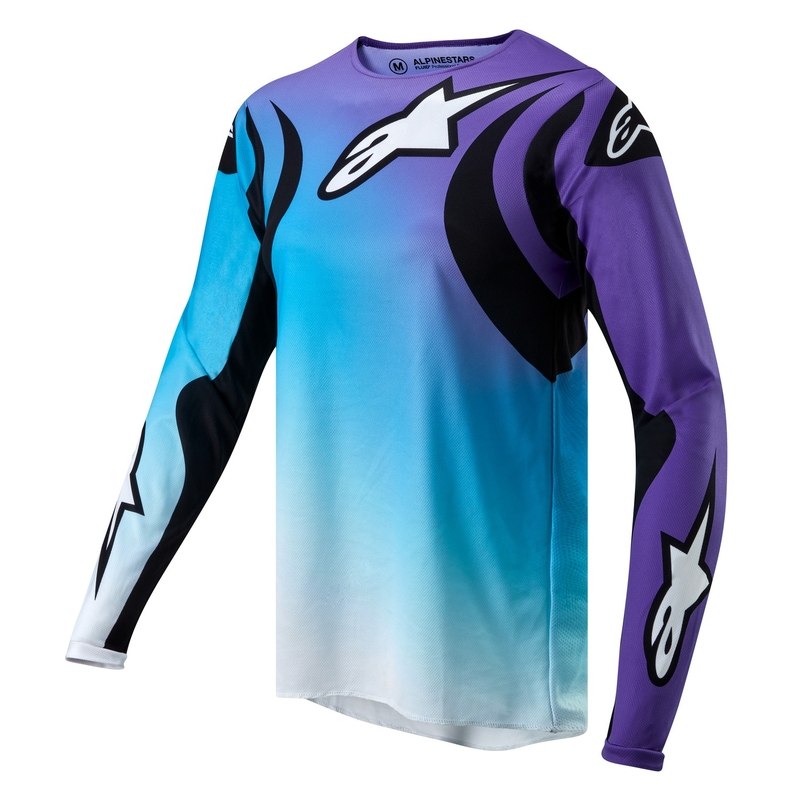 Dámsky motokrosový dres Alpinestars Stella Fluid 2024 bielo-fialový