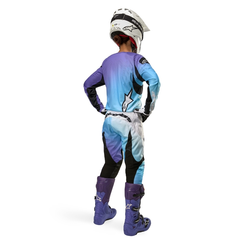 Dámsky motokrosový dres Alpinestars Stella Fluid 2024 bielo-fialový