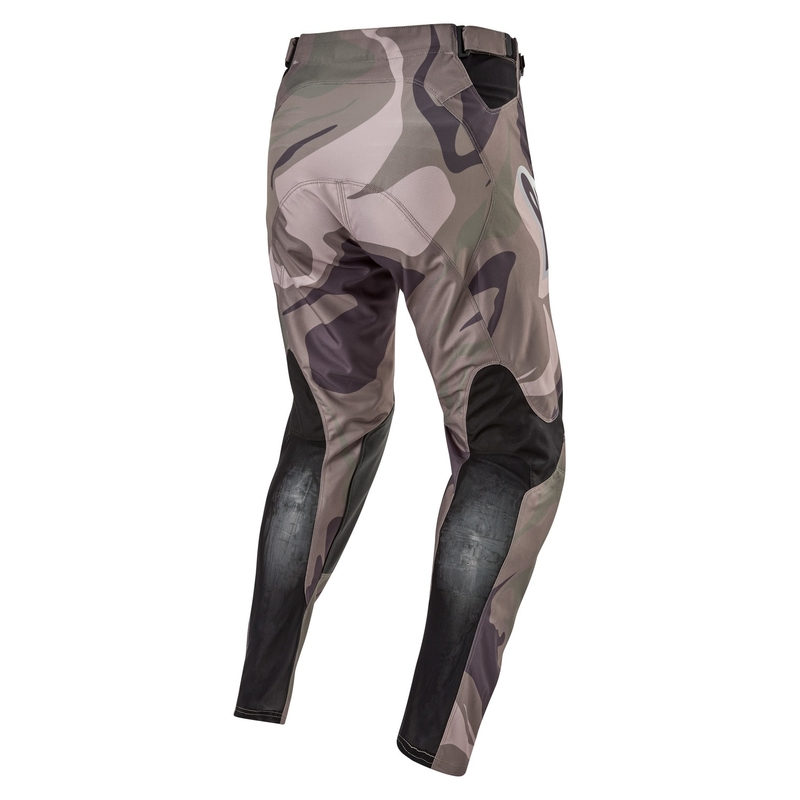 Motokrosové nohavice Alpinestars Racer Tactical zelená camo-hnedé