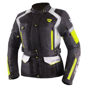 Dámska bunda na motocykel Street Racer Hilax čierno-šedo-fluo žltá