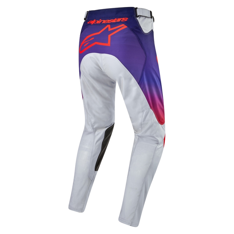 Motokrosové nohavice Alpinestars Racer Hoen šedo-modro-oranžové
