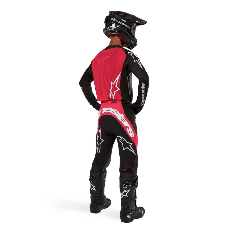 Motokrosové nohavice Alpinestars Supertech Ward 2024 čierno-červeno-biele