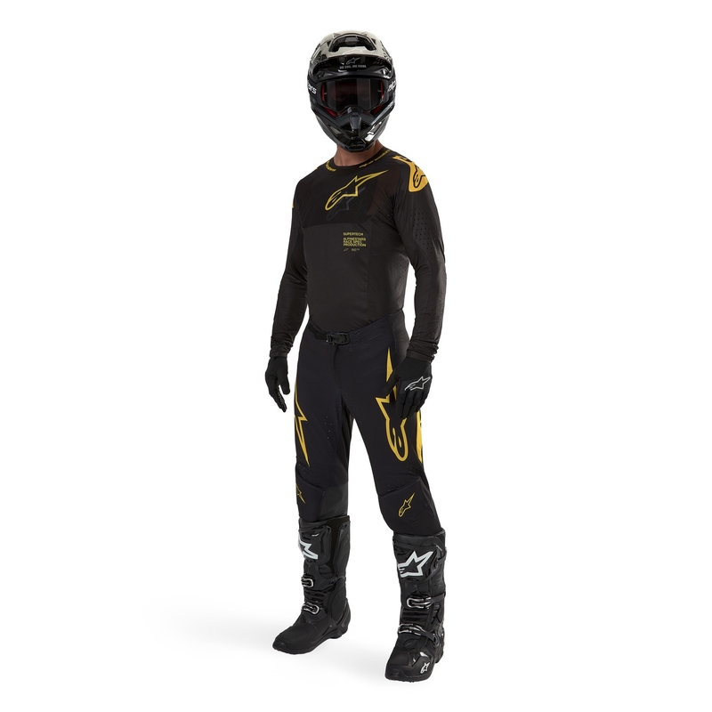 Motokrosové nohavice Alpinestars Supertech Ward 2024 čierno-žlté