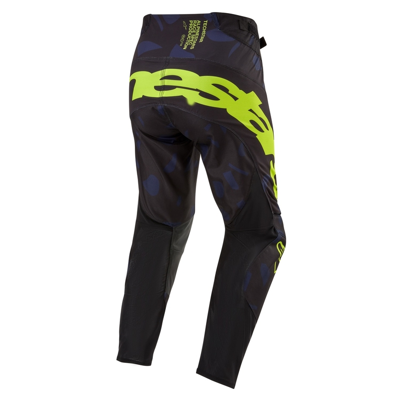 Motokrosové nohavice Alpinestars Techstar Rantera čierno-modro-fluo žlté