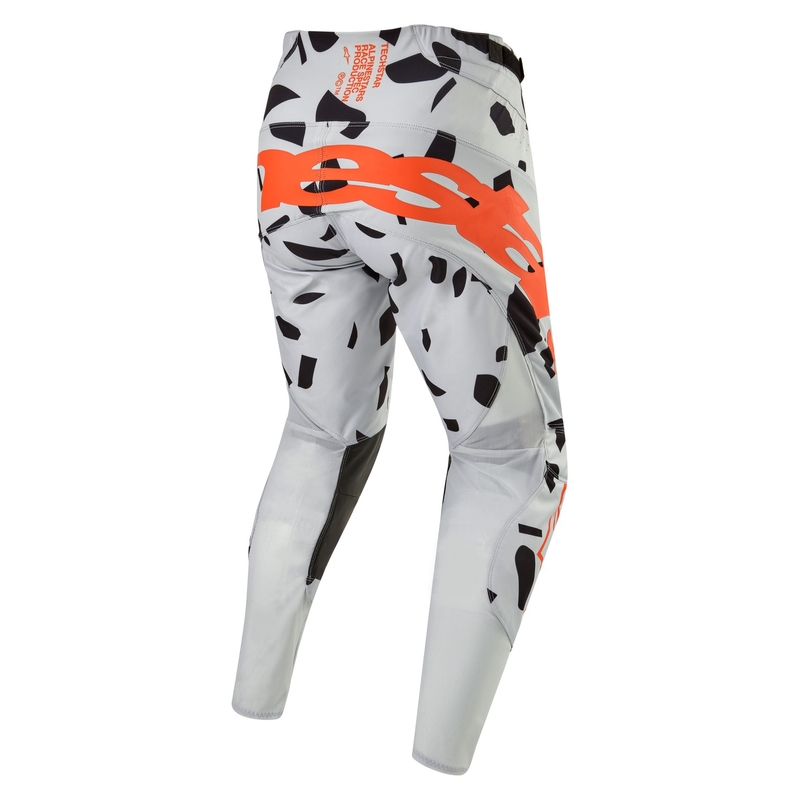 Motokrosové nohavice Alpinestars Techstar Rantera šedo-oranžovo-čierne