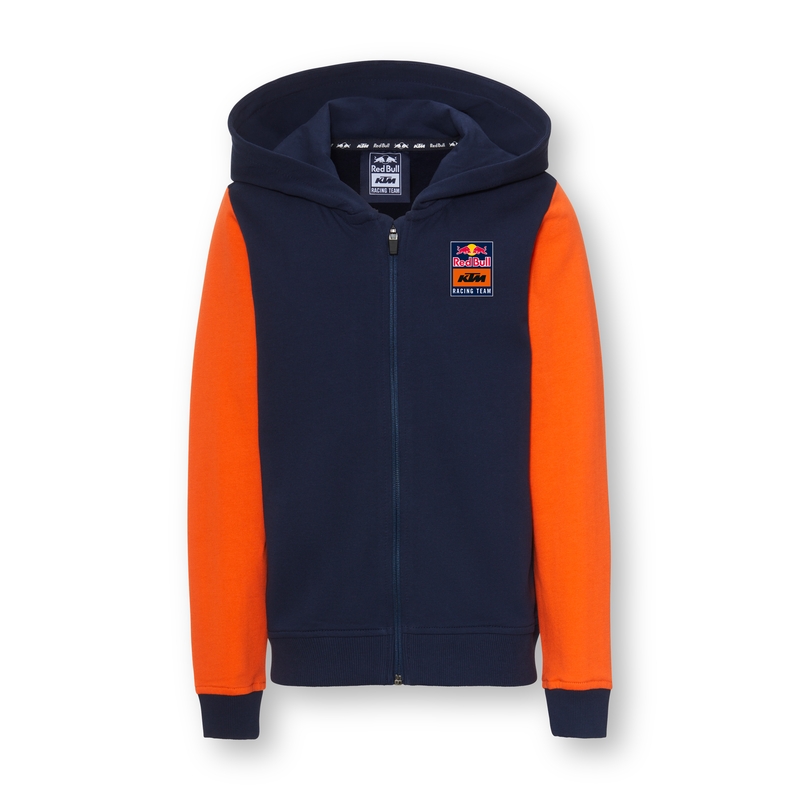 Detská mikina KTM Apex Zip-Hoodie modro-oranžová výpredaj