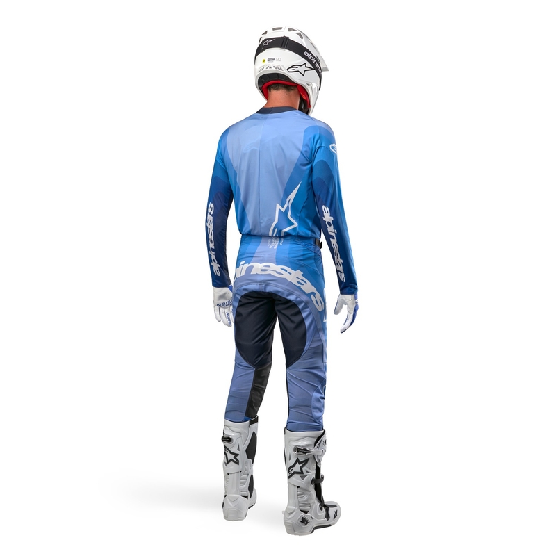 Motokrosové nohavice Alpinestars Techstar Pneuma 2024 modro-svetlo modro-čierne