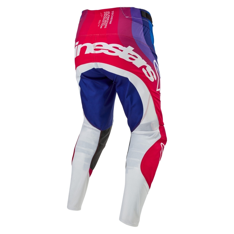 Motokrosové nohavice Alpinestars Techstar Pneuma 2024 bielo-modro-červené