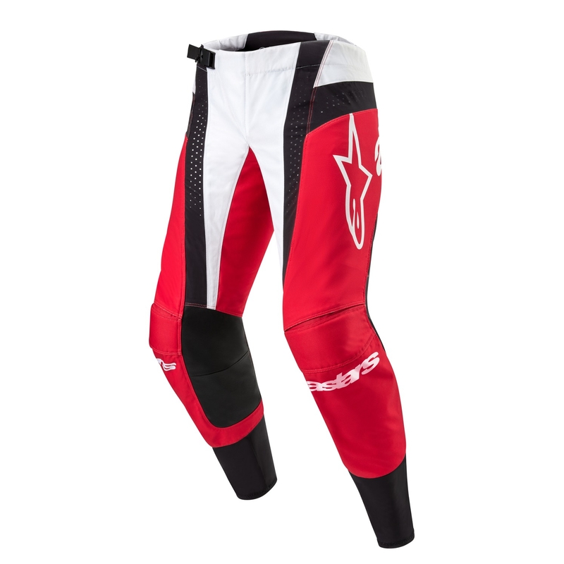 Motokrosové nohavice Alpinestars Techstar Ocuri červeno-bielo-čierne