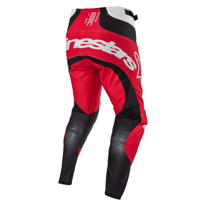 Motokrosové nohavice Alpinestars Techstar Ocuri červeno-bielo-čierne