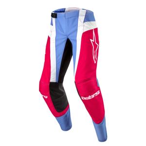 Motokrosové nohavice Alpinestars Techstar Ocuri 2024 svetlo modro-bielo-červené