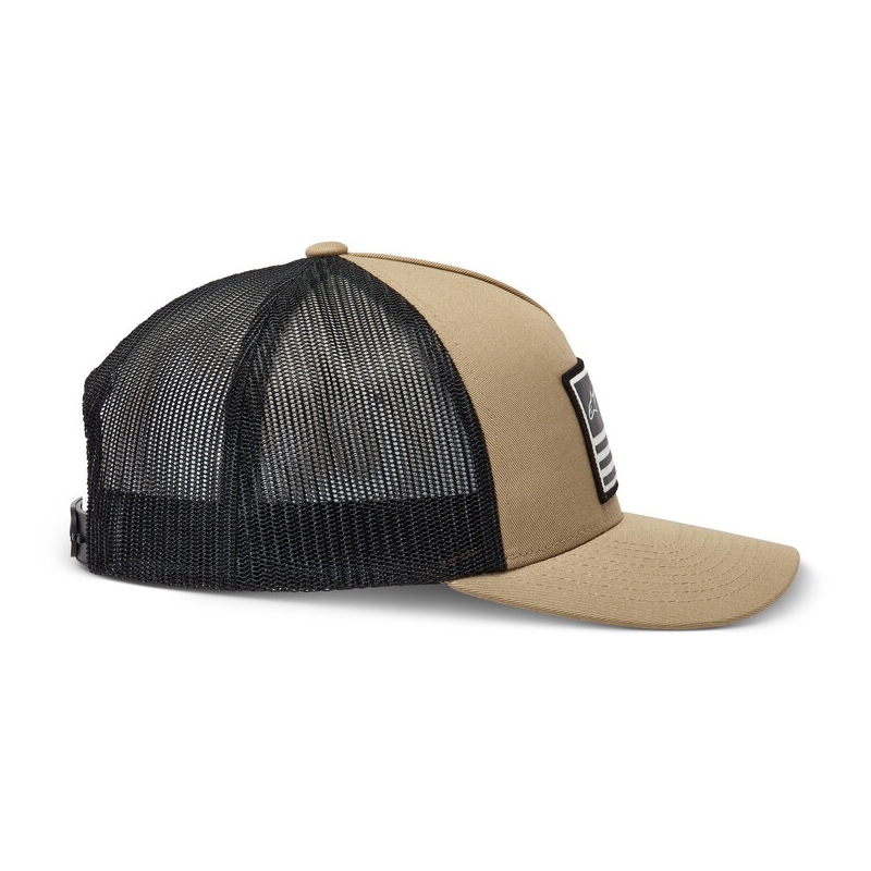 Šiltovka Alpinestars Flag Snap Hat pieskovo-čierno-biela