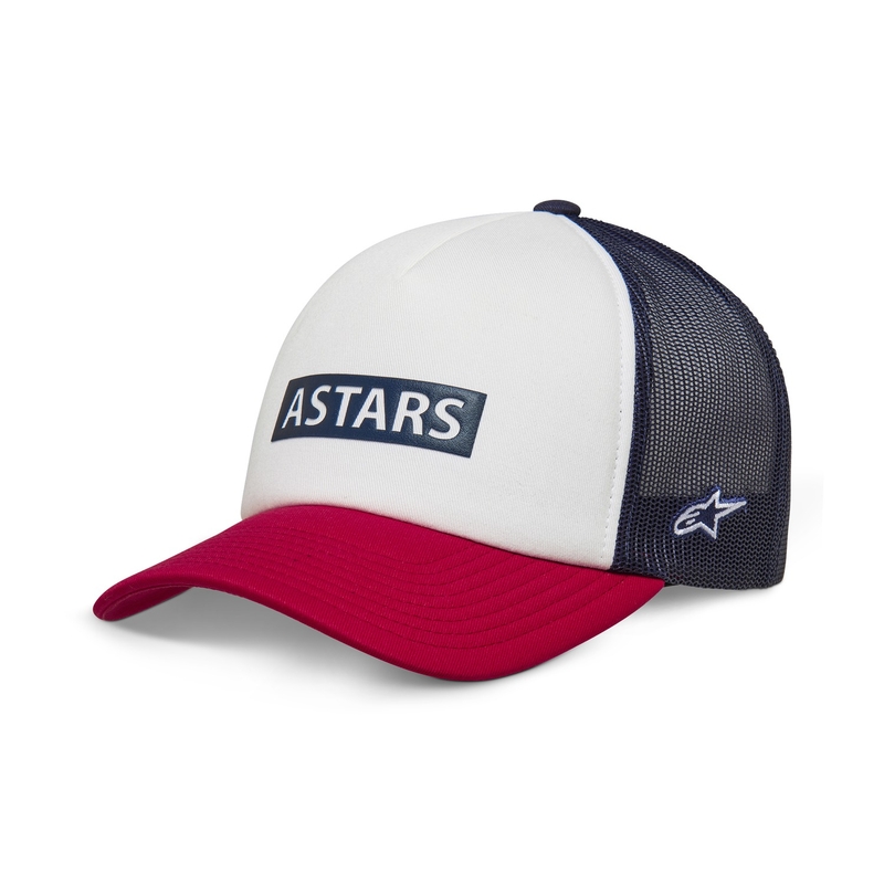 Šiltovka Alpinestars Clarified Foam bielo-červená