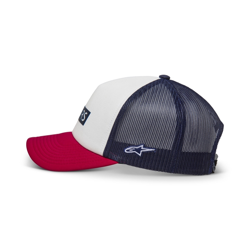 Šiltovka Alpinestars Clarified Foam bielo-červená