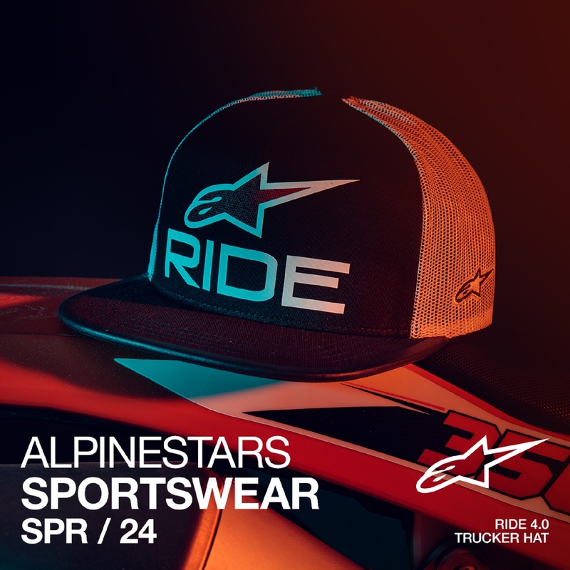 Šiltovka Alpinestars Ride 4.0 ER čierno-bielo-červená