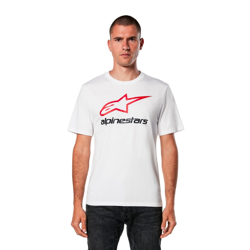 Tričko Alpinestars Always 2.0 CSF bielo-červeno-čierne