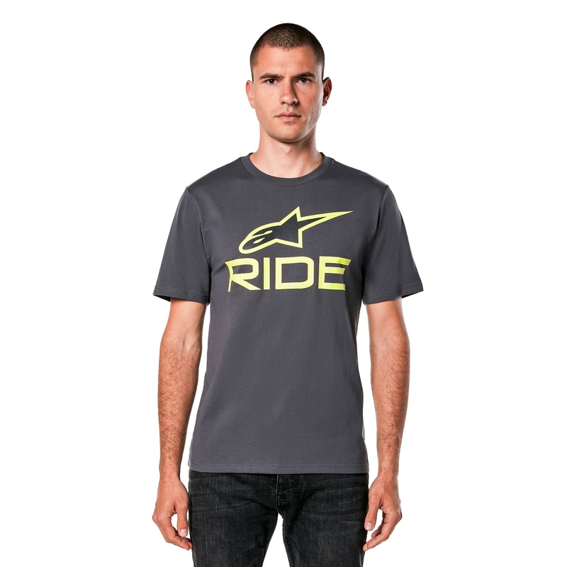 Tričko Alpinestars Ride 4.0 CSF šedo-žlto-čierne